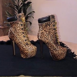 Zigi Girl Z Jo Platform  Pony Hair Leather Booties